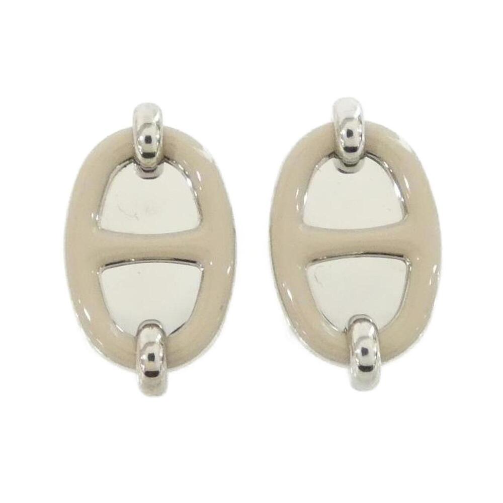 HERMES Silver Earrings